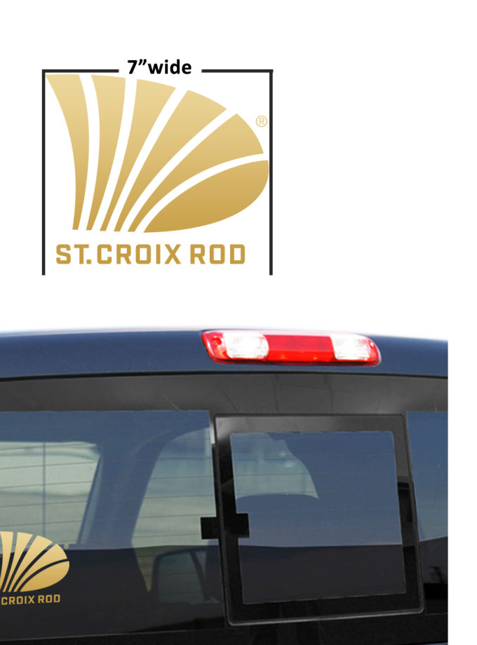 St. Croix 7 Gold Decal