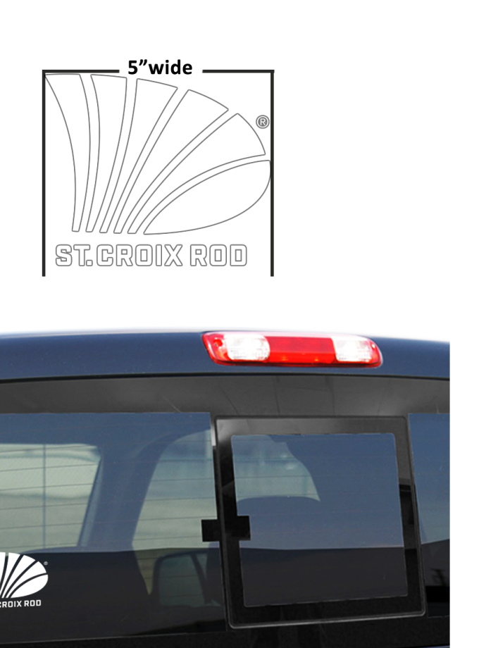 St. Croix 5 White Decal